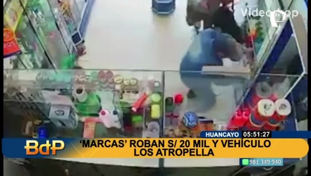 Huancayo: Delincuentes fueron atropellados después de robar 20 mil soles