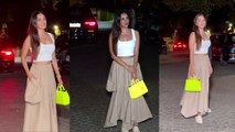 Satyaprem Ki Katha Trailer Launch: Kiara Advani Baggy Skirt With Pockets Neon Bag Look FULL VIDEO