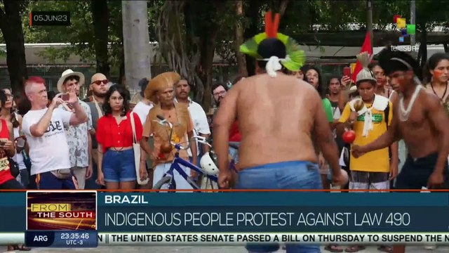 Brazil: Indigenous people protest against a law that could nullify their land rights