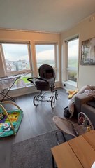 Dad Uses Drill to Create Rocking Effect for Baby