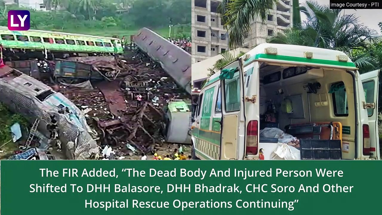 Odisha Train Accident: GRP Registers FIR Agains...