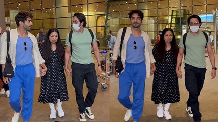 Ayushmann Khuranna Aparshakti Khuranna Mother Poonam Khuranna Airport पर Holding Hand Video Viral