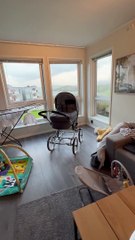 Dad Uses Drill to Create Rocking Effect for Baby