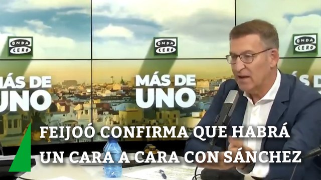 Feijóo: Va a haber un cara a cara entre el señor Sánchez y yo
