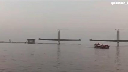 भागलपुर: सुलतानगंज-अगुवानी पुल के गिरने से भयभीत सैकड़ों मजदूर निर्माण कार्य छोड़ लौटे घर