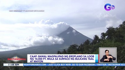 Скачать видео: CAAP: Bawal magpalipad ng eroplano sa loob ng 10,000 ft. mula sa surface ng Bulkang Taal at Mayon | BT