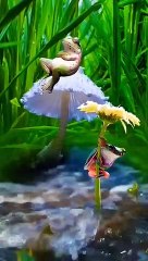 Amazing nature enjoying