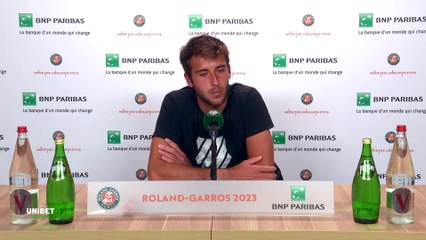Roland-Garros 2023 - Tomas Martin Etcheverry : "The next round will be difficult. Sascha Zverev has a lot more experience than me, but I feel really good and ready to play against him. I played incredible tennis all week"