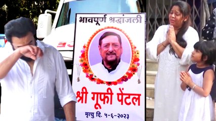 Family Breaks Down At Gufi Paintal Last Rites