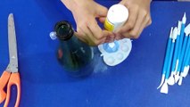 Clay Mural Art on Bottle | Clay Mural Painting for beginners | 3D Mural Clay Art Painting Craft