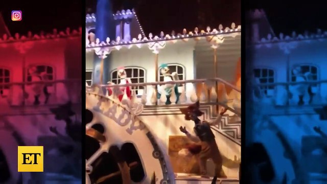 Bruce Willis ALL SMILES Riding Splash Mountain With Family