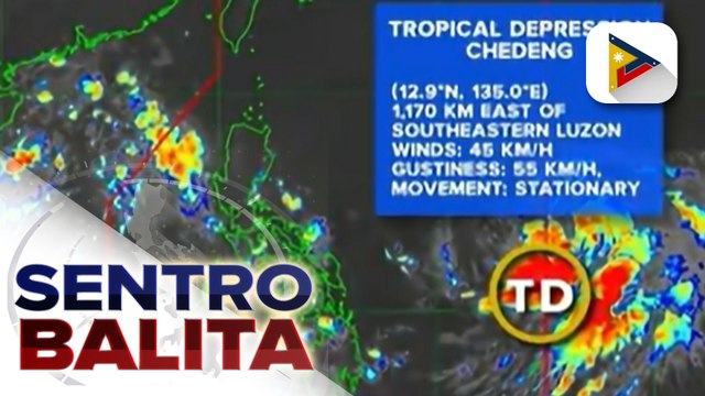 LPA na nasa loob ng PAR, naging bagyo na, pinangalanang #ChedengPH; habagat, patuloy na nakaaapekto sa Southern Luzon