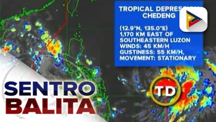 LPA na nasa loob ng PAR, naging bagyo na, pinangalanang #ChedengPH; habagat, patuloy na nakaaapekto sa Southern Luzon