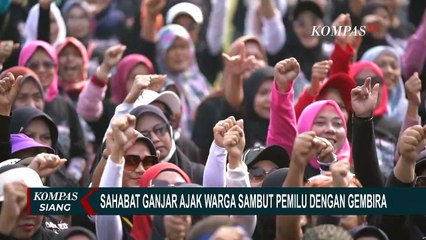 Sahabat Ganjar Gelar Senam Sehat di Karawang, Ajak Warga Sambut Pemilu dengan Gembira