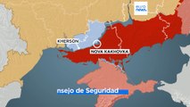 Ucrania | Vuelan la enorme presa de Nova Kajovka, en la región de Jersón, provocando inundaciones