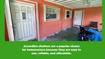 Accordion shutters