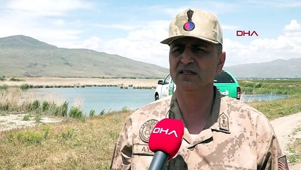 Van Gölü'nde inci kefali avına dronlu denetim