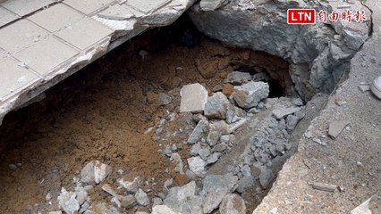 「豐采520」旁社區人行道開挖 赫見有掏空情況