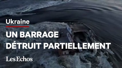 Ukraine : un barrage partiellement détruit, 16.000 personnes en « zone critique »