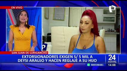 Deysi Araujo denuncia que su hijo es víctima de reglaje: le exigen el pago de 5 mil soles