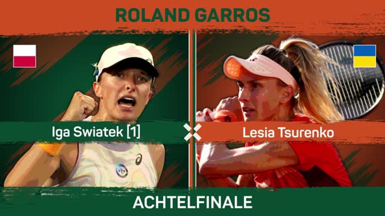 Highlights: Swiatek zieht ins Viertelfinale ein