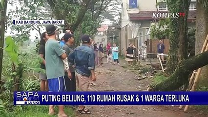 Download Video: Angin Puting Beliung Terjang Kabupaten Bandung, 110 Rumah Rusak dan 1 Warga Terluka