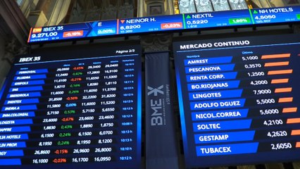 El Ibex 35 cotiza a la baja lejos de los 9.300 puntos