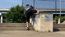 EMBARRASSING crash teaches skateboarder that a 50-50 grind has a 50-50 chance of Failure