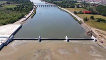 Edirne'de lastik savaklı hidroelektrik santrali tamamlandı