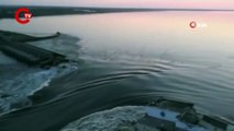 Herson'da hidroelektrik santrali vuruldu Sel uyarısı yapıldı
