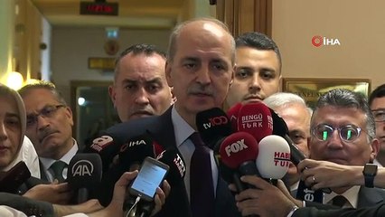 Numan Kurtulmuş a présenté sa pétition pour la présidence de la Grande Assemblée nationale de Turquie.