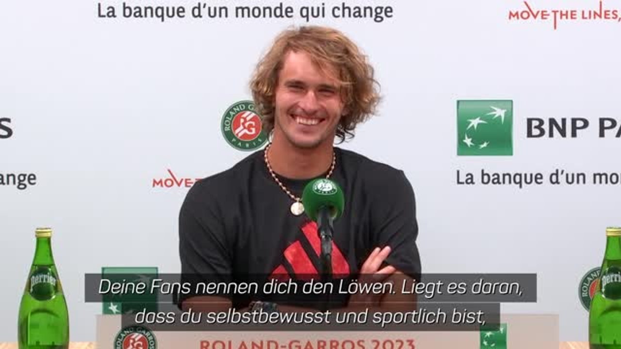 Zverev lacht sich über Löwen-Frage kaputt