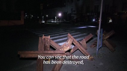 Russian missile strike hits centre of Ukrainian city