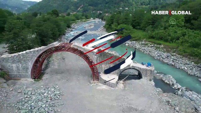 Artvin'de 400 yıllık tarihi taş kemer köprü restore ediliyor