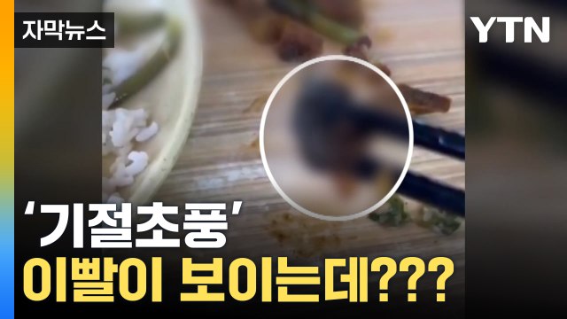 [자막뉴스] 밥 먹다 '기절초풍' 검은 이물질...SNS에 퍼진 영상 / YTN