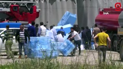 Başkent'te mobilya fabrikasında korkutan yangın