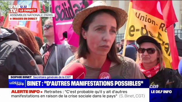 Sophie Binet: C'est probable qu'il y ait d'autres manifestations au vu de la situation sociale dans le pays