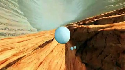 رمي كورات اسمنتية من قمة الجبل