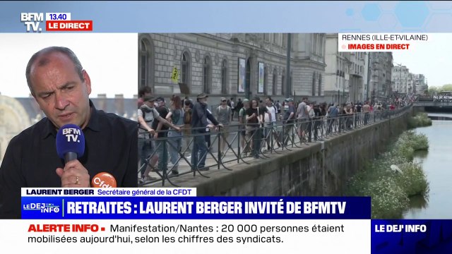 Laurent Berger (CFDT): La mobilisation est plus faible que le 1er mai dernier