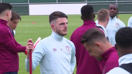 Download Video: Rice trains ahead of possible West Ham farewell