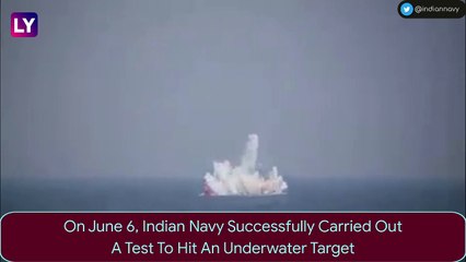 Indian Navy Destroys Underwater Target Using ‘Made-In-India’ Heavy Weight Torpedo