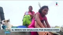 Desalojan a 500 personas por inundaciones en Ecuador