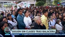 Tras balacera, exigen seguridad en secundaria de Los Reyes La Paz