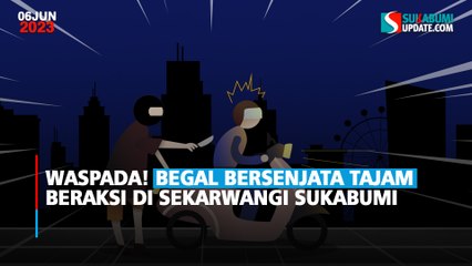 Waspada! Begal Bersenjata Tajam Beraksi di Sekarwangi Sukabumi