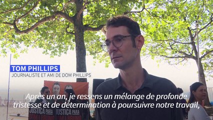 Un an après, hommage à Rio au journaliste britannique et à l'expert brésilien tués en Amazonie