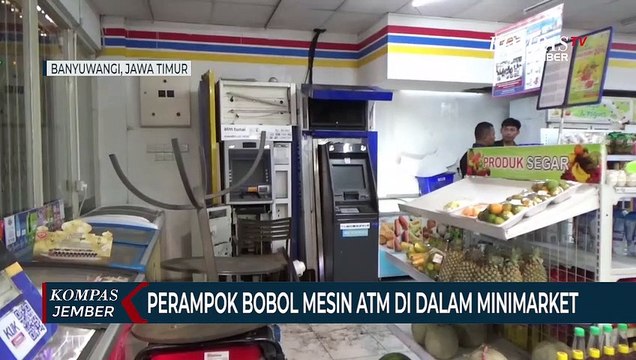 ATM di Minimarket Banyuwangi Dibobol Perampok, Uang Ratusan Juta Raib