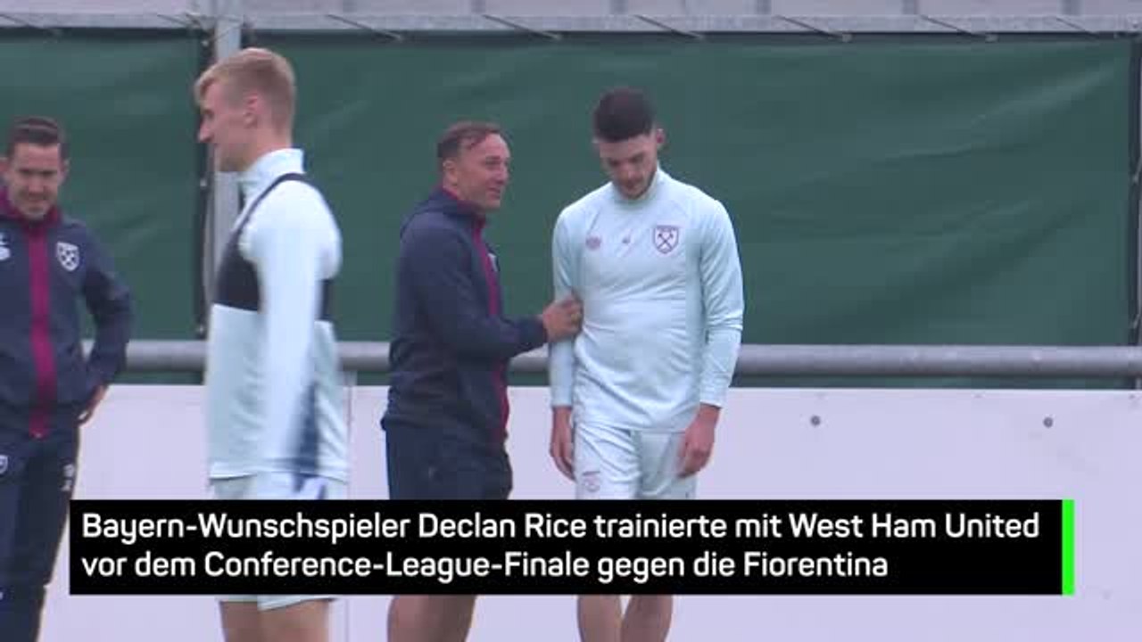 Bayern-wunschspieler rice trainiert vor finale