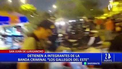 SJL: caen extranjeros cuando se repartían dinero cobrado a comerciantes