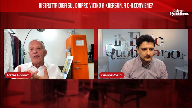 Distrutta diga sul Dnipro vicino a Kherson. A chi conviene? Segui la diretta con Peter Gomez