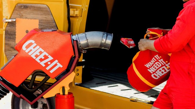 Cheez-It Opens Filling Station With Cracker-Dispensing Pump